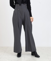 ASTORIA ODIER | クリアボタンワイドパンツ(その他パンツ)