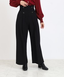 ASTORIA ODIER | クリアボタンワイドパンツ(その他パンツ)
