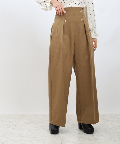 ASTORIA ODIER（アストリアオディール）の「クリアボタンワイドパンツ（その他パンツ・レディース・ブラック/チャコールグレー/ネイビー/キャメル・SMALL/MEDIUM/LARGE）」の12枚目の写真