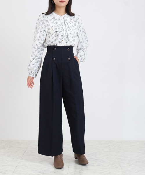 ASTORIA ODIER（アストリアオディール）の「クリアボタンワイドパンツ（その他パンツ・レディース・ブラック/チャコールグレー/ネイビー/キャメル・SMALL/MEDIUM/LARGE）」の21枚目の写真