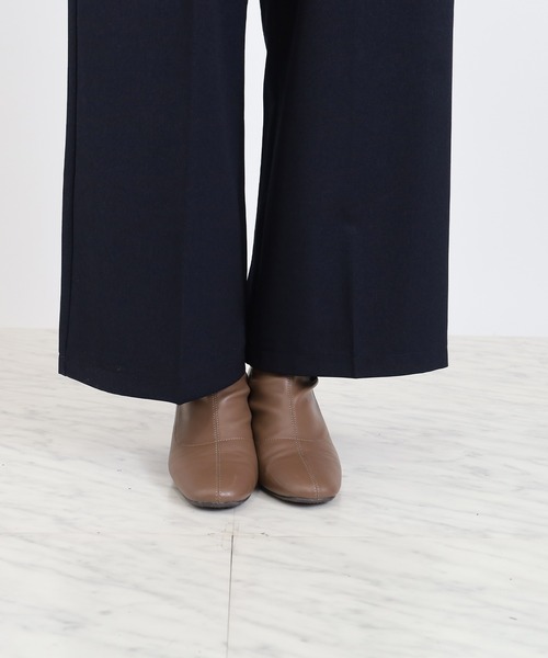 ASTORIA ODIER（アストリアオディール）の「クリアボタンワイドパンツ（その他パンツ・レディース・ブラック/チャコールグレー/ネイビー/キャメル・SMALL/MEDIUM/LARGE）」の5枚目の写真