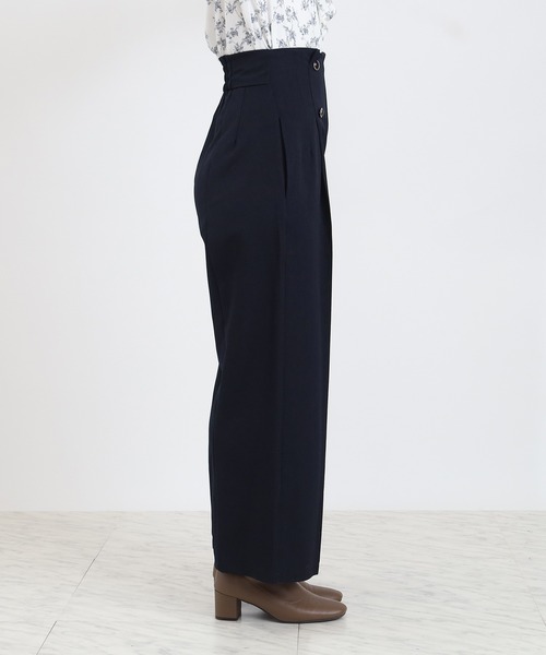 ASTORIA ODIER（アストリアオディール）の「クリアボタンワイドパンツ（その他パンツ・レディース・ブラック/チャコールグレー/ネイビー/キャメル・SMALL/MEDIUM/LARGE）」の6枚目の写真