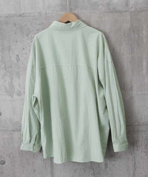 Miniministore(ミニミニストア)の「シャツレディースオーバーサイズ長袖シャツ(シャツ/ブラウス・レディース・ミント/ブルーグレー/ラベンダー/ホワイト/ブラック/ライトブルー/ライトイエロー/スモークピンク/チェリーピンク・FREE)」の16枚目の写真
