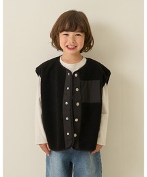 b・ROOM（ビールーム）の「【組み合わせ自由シリーズ】ボアベスト（ベスト・キッズ）」