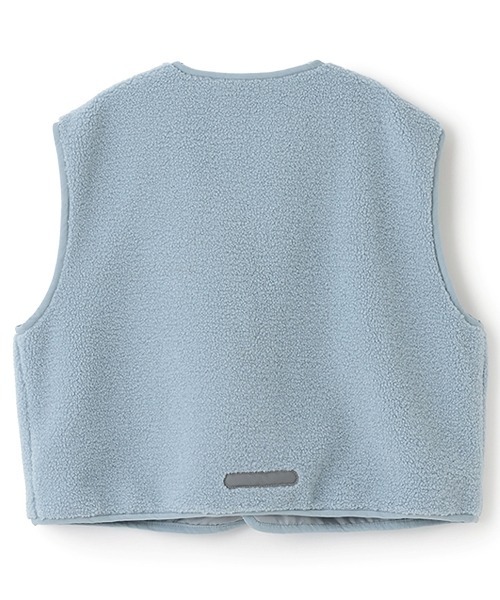 b・ROOM（ビールーム）の「【組み合わせ自由シリーズ】ボアベスト（ベスト・キッズ・ブラック/カーキ/ブルーグレー/アイボリー・SMALL/MEDIUM/LARGE）」の14枚目の写真