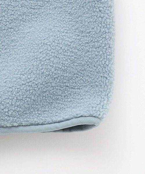 b・ROOM（ビールーム）の「【組み合わせ自由シリーズ】ボアベスト（ベスト・キッズ・ブラック/カーキ/ブルーグレー/アイボリー・SMALL/MEDIUM/LARGE）」の6枚目の写真