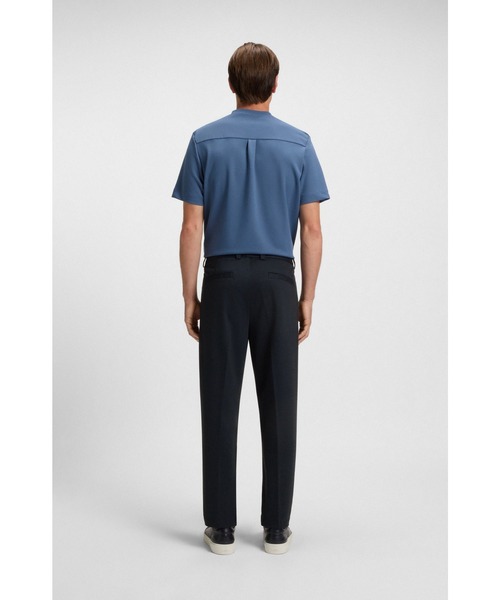 BOSS（ボス）の「テーパードフィットパンツ メランジ ストレッチツイル（その他パンツ・メンズ・ダークブルー・52/44/46/50/54/48/56）」の2枚目の写真