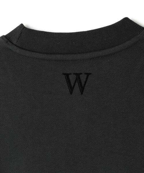 WHITELAND（ホワイトランド）の「WHITELAND/ホワイトランド/OVER SIZE CREW SWEAT（スウェット・メンズ・ブラック/アイボリー・F）」の10枚目の写真