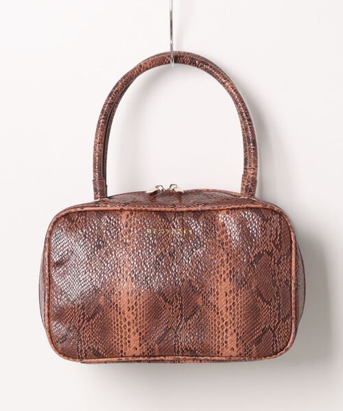 REDYAZEL（レディアゼル）の「スクエアボストンバック（ショルダーバッグ・レディース・キャメル/カーキ/ブラウン系その他/ブラック・FREE）」の3枚目の写真