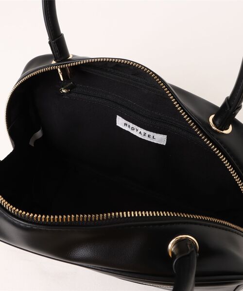 REDYAZEL（レディアゼル）の「スクエアボストンバック（ショルダーバッグ・レディース・キャメル/カーキ/ブラウン系その他/ブラック・FREE）」の7枚目の写真