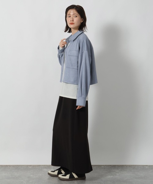 LAKOLE(ラコレ)の「スエードポンチシャツ / 599409(シャツ/ブラウス・レディース・モカ/チャコール/ブルー・MEDIUM/LARGE)」の14枚目の写真