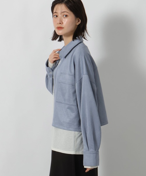 LAKOLE(ラコレ)の「スエードポンチシャツ / 599409(シャツ/ブラウス・レディース・モカ/チャコール/ブルー・MEDIUM/LARGE)」の17枚目の写真