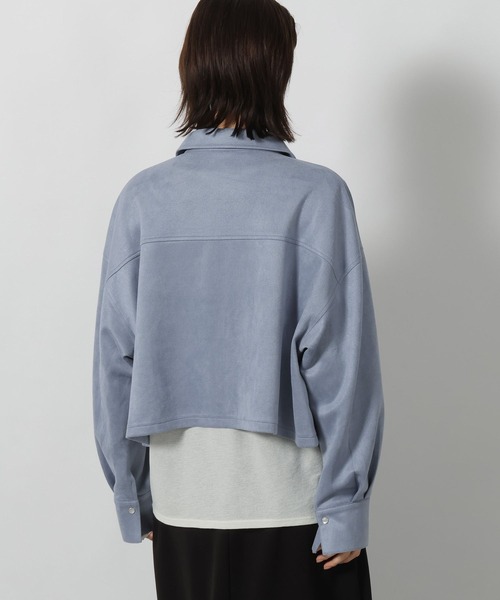 LAKOLE(ラコレ)の「スエードポンチシャツ / 599409(シャツ/ブラウス・レディース・モカ/チャコール/ブルー・MEDIUM/LARGE)」の20枚目の写真