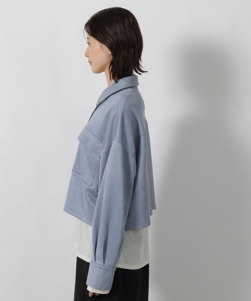 LAKOLE(ラコレ)の「スエードポンチシャツ / 599409(シャツ/ブラウス・レディース・モカ/チャコール/ブルー・MEDIUM/LARGE)」の21枚目の写真