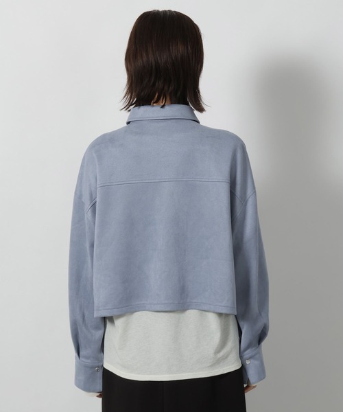 LAKOLE(ラコレ)の「スエードポンチシャツ / 599409(シャツ/ブラウス・レディース・モカ/チャコール/ブルー・MEDIUM/LARGE)」の22枚目の写真