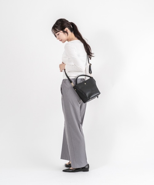 Rivel(リヴェル)の「【ANTONELLO MASI/アントネッロマージ】ショルダーバッグ ハンドバッグ イタリア製(ショルダーバッグ・レディース・ブラック・FREE)」の14枚目の写真