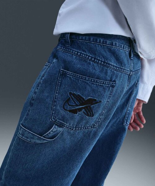 NIKE（ナイキ）の「ナイキ スポーツウェア メンズ ルーズ デニムパンツ / Nike Sportswear Men's Loose Denim Pants IM7606-431 Gym Blue（デニムパンツ・メンズ・ブルー・38/36/34/32/30/28/40）」の6枚目の写真