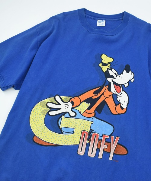 DISNEY VINTAGE（ディズニーヴィンテージ）の「【USED】90’s Velva Sheen “Disney/Goofy” キャラクター Tシャツ USA製（Tシャツ/カットソー・メンズ・ブルー・X-LARGE）」の2枚目の写真