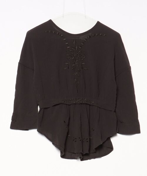 MARANT ETOILE マランエトワール ブラウス S 黒 【古着】【中古】【送料無料】 セール/ブランド古着】7分袖ブラウス（シャツ/ブラウス）｜MARANT