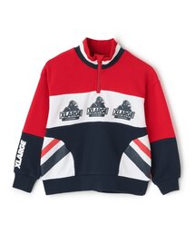 XLARGE KIDS | カラーブロックハーフジップトレーナー(スウェット)