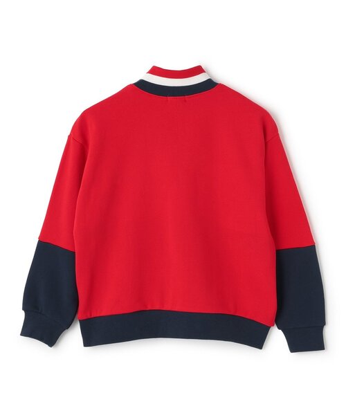 XLARGE KIDS（エクストララージキッズ）の「カラーブロックハーフジップトレーナー（スウェット・キッズ・イエロー/レッド・120cm/140cm/130cm/90cm/100cm/110cm）」の3枚目の写真