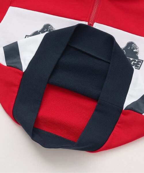 XLARGE KIDS（エクストララージキッズ）の「カラーブロックハーフジップトレーナー（スウェット・キッズ・イエロー/レッド・120cm/140cm/130cm/90cm/100cm/110cm）」の10枚目の写真