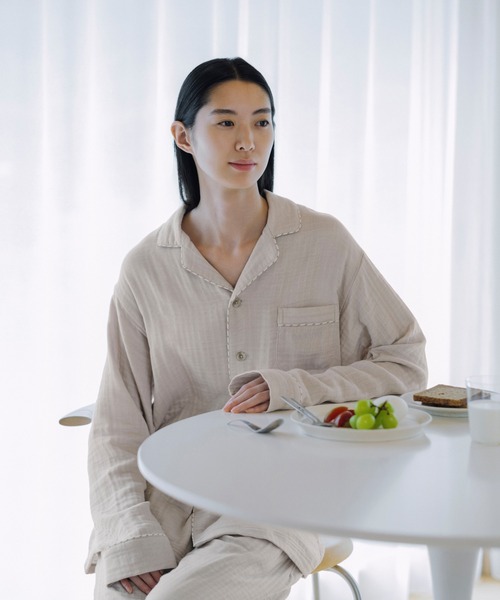 BAKUNE パジャマ ガーゼ ロングパンツ（ルームウェア/パジャマ