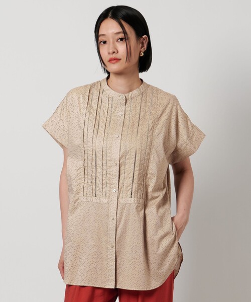 A DAY IN THE LIFE UNITED ARROWS(アデイインザライフユナイテッドアローズ)の「コットン ピンタックレース ブラウス <A DAY IN THE LIFE>(シャツ/ブラウス・レディース・その他1/オレンジ・FREE)」の3枚目の写真