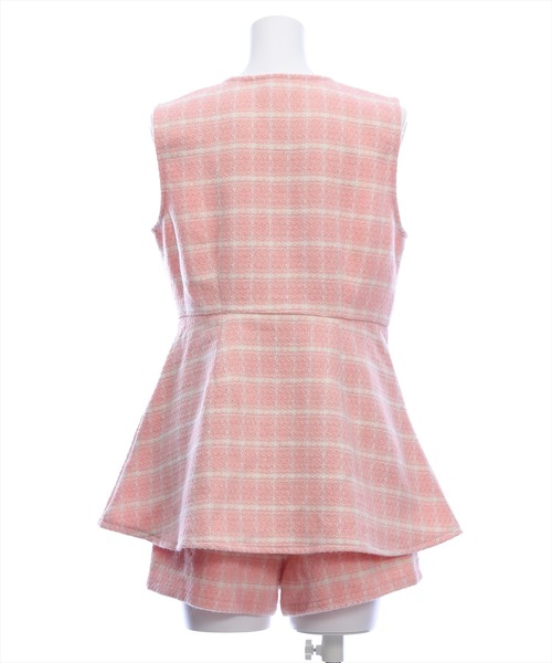 clear（クリア）の「ツイードチュニック＆ショートパンツセット[大人 フェミニン 上品]（チュニック・レディース・オフホワイト/ベージュ/ピンク・S/M）」の12枚目の写真