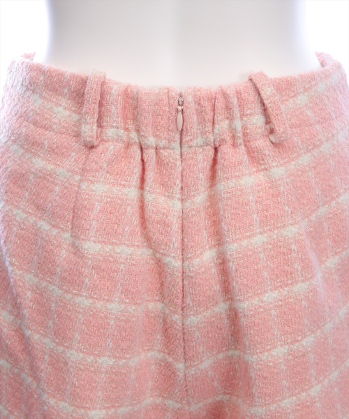 clear（クリア）の「ツイードチュニック＆ショートパンツセット[大人 フェミニン 上品]（チュニック・レディース・オフホワイト/ベージュ/ピンク・S/M）」の15枚目の写真