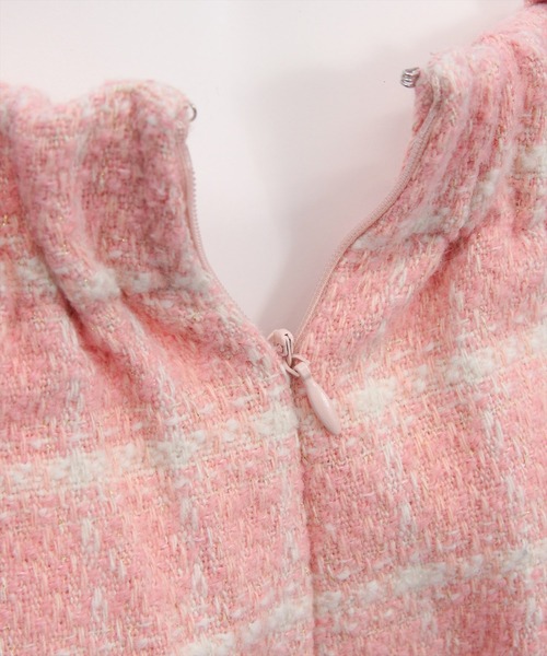 clear（クリア）の「ツイードチュニック＆ショートパンツセット[大人 フェミニン 上品]（チュニック・レディース・オフホワイト/ベージュ/ピンク・S/M）」の16枚目の写真