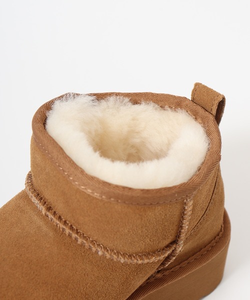 セール】L.B.Evans Dede 厚底ムートンブーツ（ブーツ）｜FUNALIVE