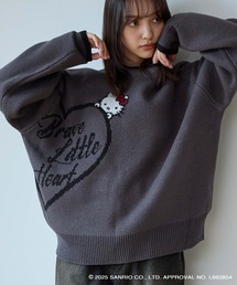 【Sanrio characters/サンリオキャラクターズ】別注 アソートデザイン オーバーサイズ ニットプルオーバー