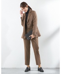 スーツセレクト洗えるテーラージャケット パンツ セット ブラウン スーツセレクト洗えるテーラージャケット パンツ セット ブラウン