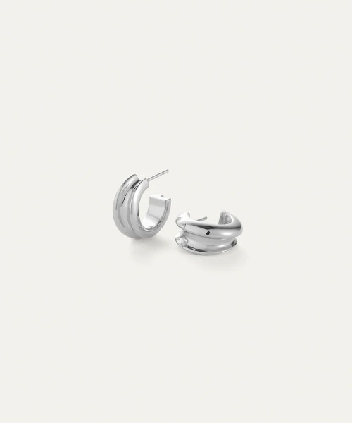 JENNYBIRD(ジェニーバード)の「【JENNY BIRD/ジェニーバード】フープピアス Mini Lennon Hoops(ピアス(両耳用)・レディース・ゴールド/シルバー・FREE)」の7枚目の写真