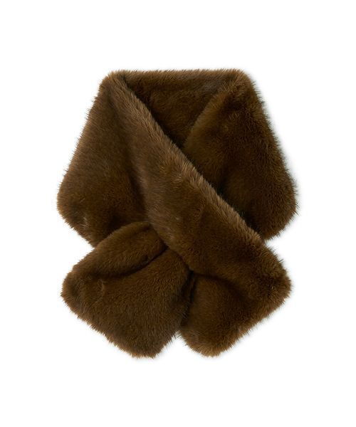 SNIDEL（スナイデル）の「ファーティペット（ストール/ショール・レディース・アイボリー/カーキ/グレー・F）」の3枚目の写真