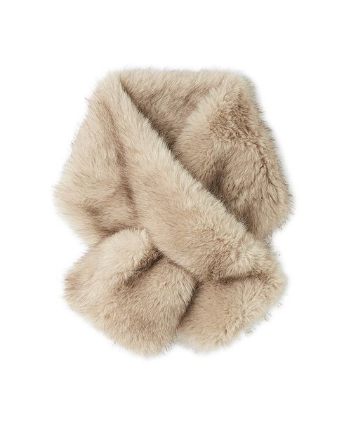 SNIDEL（スナイデル）の「ファーティペット（ストール/ショール・レディース・アイボリー/カーキ/グレー・F）」の4枚目の写真