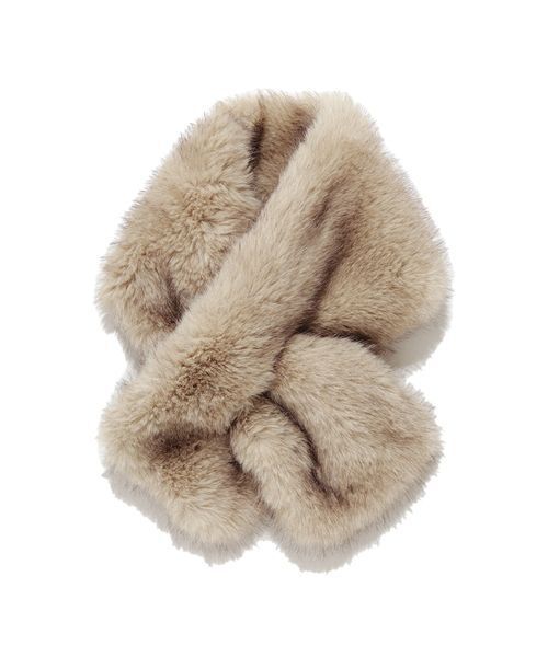 SNIDEL（スナイデル）の「ファーティペット（ストール/ショール・レディース・アイボリー/カーキ/グレー・F）」の7枚目の写真