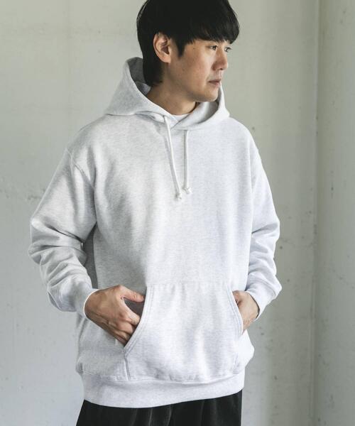 URBAN RESEARCH DOORS（アーバンリサーチドアーズ）の「裏起毛プルオーバーフーディー（パーカー・メンズ・チャコールグレー/グレー系その他・LARGE/MEDIUM）」の3枚目の写真