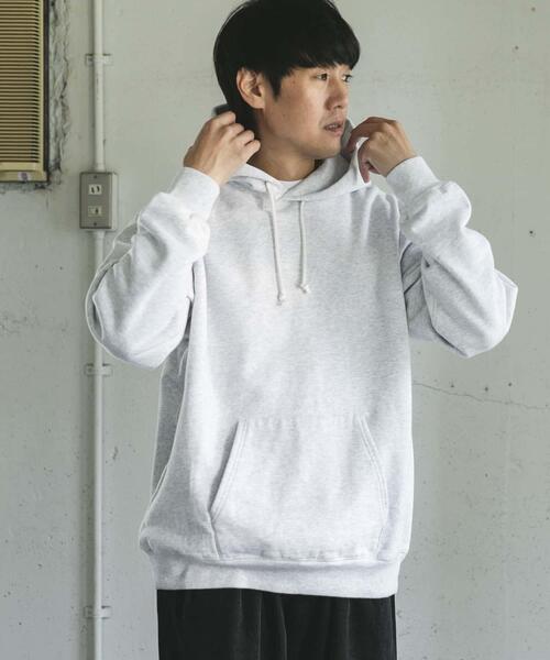 URBAN RESEARCH DOORS（アーバンリサーチドアーズ）の「裏起毛プルオーバーフーディー（パーカー・メンズ・チャコールグレー/グレー系その他・LARGE/MEDIUM）」の6枚目の写真