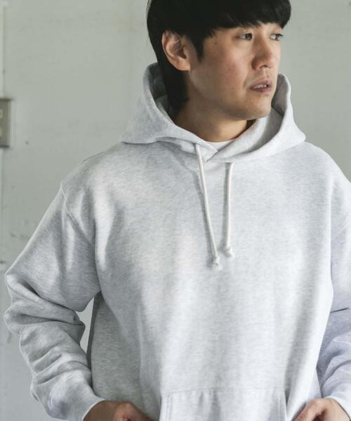 URBAN RESEARCH DOORS（アーバンリサーチドアーズ）の「裏起毛プルオーバーフーディー（パーカー・メンズ・チャコールグレー/グレー系その他・LARGE/MEDIUM）」の8枚目の写真