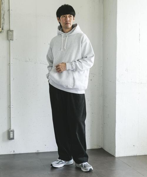 URBAN RESEARCH DOORS（アーバンリサーチドアーズ）の「裏起毛プルオーバーフーディー（パーカー・メンズ・チャコールグレー/グレー系その他・LARGE/MEDIUM）」の9枚目の写真