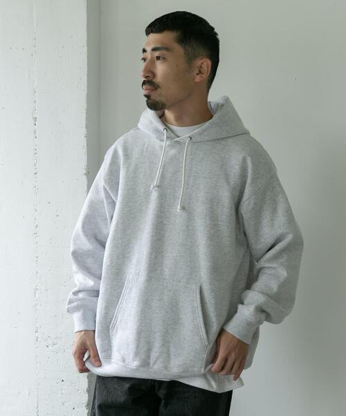URBAN RESEARCH DOORS（アーバンリサーチドアーズ）の「裏起毛プルオーバーフーディー（パーカー・メンズ・チャコールグレー/グレー系その他・LARGE/MEDIUM）」の11枚目の写真