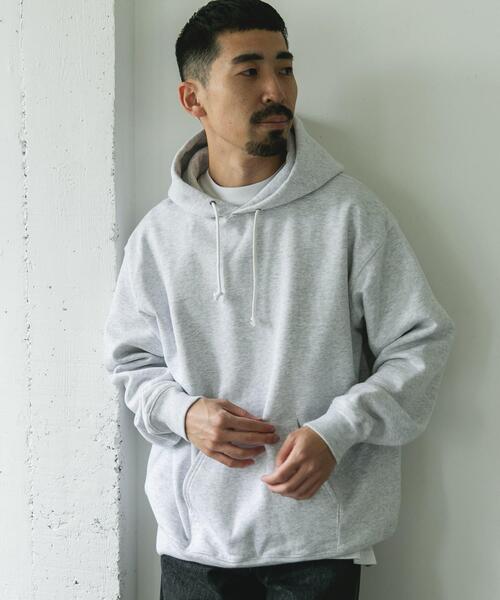 URBAN RESEARCH DOORS（アーバンリサーチドアーズ）の「裏起毛プルオーバーフーディー（パーカー・メンズ・チャコールグレー/グレー系その他・LARGE/MEDIUM）」の12枚目の写真