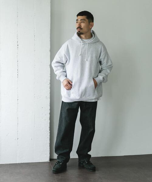URBAN RESEARCH DOORS（アーバンリサーチドアーズ）の「裏起毛プルオーバーフーディー（パーカー・メンズ・チャコールグレー/グレー系その他・LARGE/MEDIUM）」の15枚目の写真