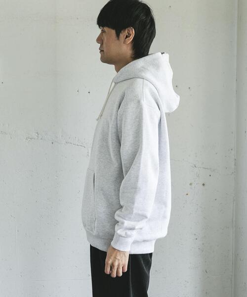 URBAN RESEARCH DOORS（アーバンリサーチドアーズ）の「裏起毛プルオーバーフーディー（パーカー・メンズ・チャコールグレー/グレー系その他・LARGE/MEDIUM）」の18枚目の写真