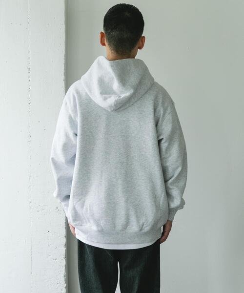 URBAN RESEARCH DOORS（アーバンリサーチドアーズ）の「裏起毛プルオーバーフーディー（パーカー・メンズ・チャコールグレー/グレー系その他・LARGE/MEDIUM）」の22枚目の写真