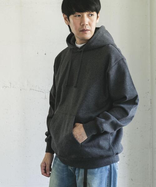 URBAN RESEARCH DOORS（アーバンリサーチドアーズ）の「裏起毛プルオーバーフーディー（パーカー・メンズ・チャコールグレー/グレー系その他・LARGE/MEDIUM）」の15枚目の写真