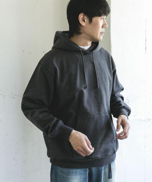 URBAN RESEARCH DOORS（アーバンリサーチドアーズ）の「裏起毛プルオーバーフーディー（パーカー・メンズ・チャコールグレー/グレー系その他・LARGE/MEDIUM）」の12枚目の写真