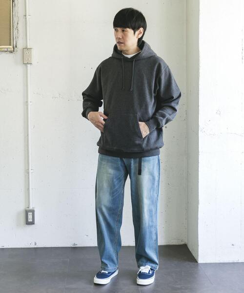 URBAN RESEARCH DOORS（アーバンリサーチドアーズ）の「裏起毛プルオーバーフーディー（パーカー・メンズ・チャコールグレー/グレー系その他・LARGE/MEDIUM）」の6枚目の写真